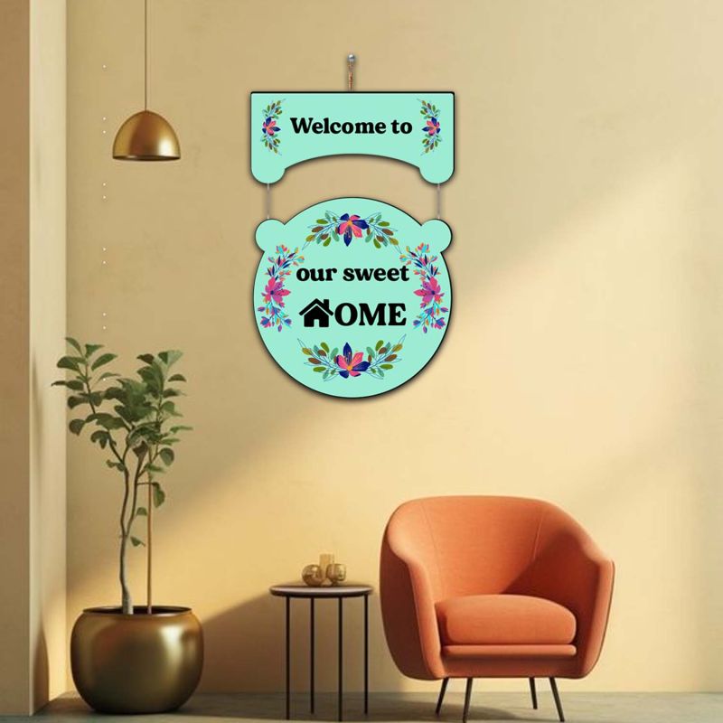 Welcome To Our Sweet Home Wall Hanging For Home Decor, living Room, Office Decor